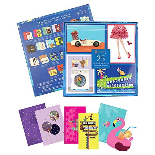 Handmade All Occasion Greeting Card Collection 25-Count by BURGOYNE
